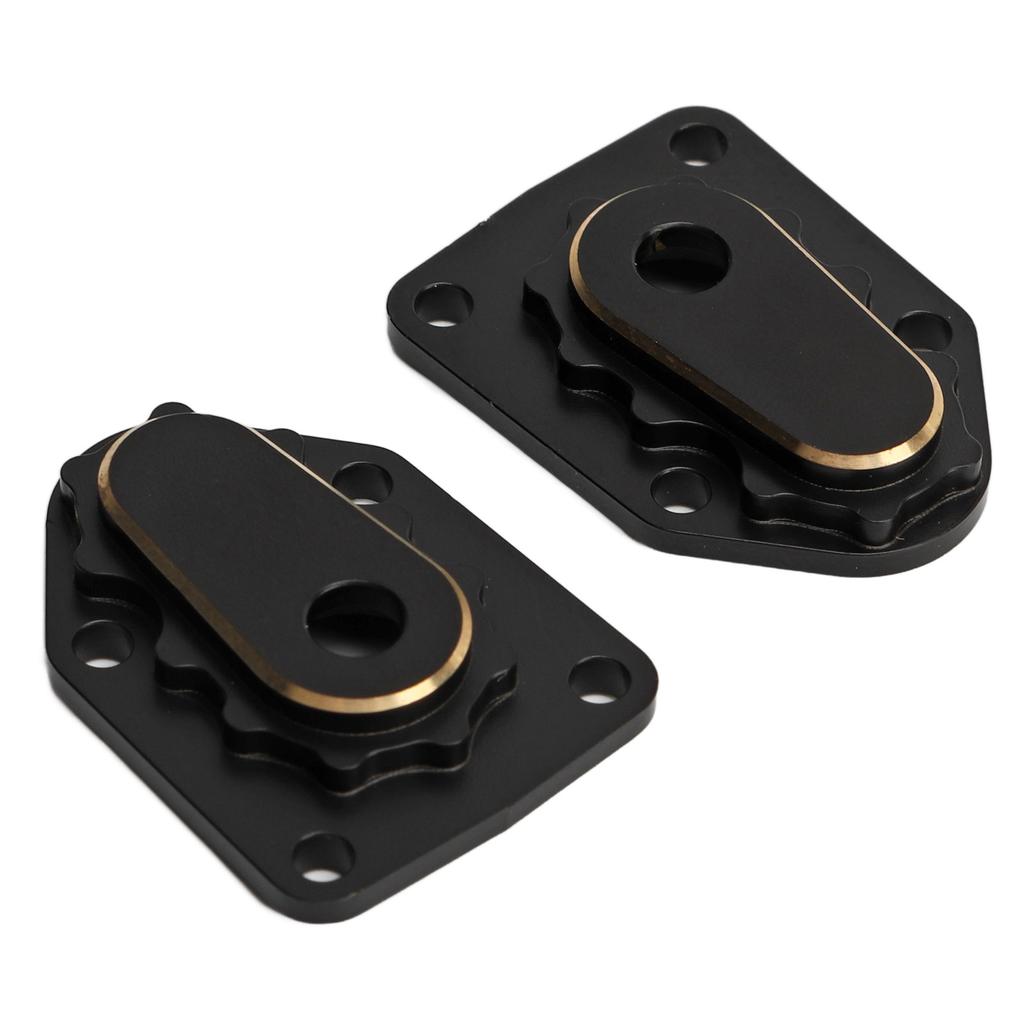2PCS RC Steering Knuckle Portal Covers Brass Outer Portal Drive Housing Cover for Axial 118 UTB18