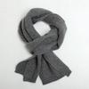12-Gauge Pure Cashmere Thick Knit Scarf, Unisex, Available in 10 Colors, Stylish and Warm