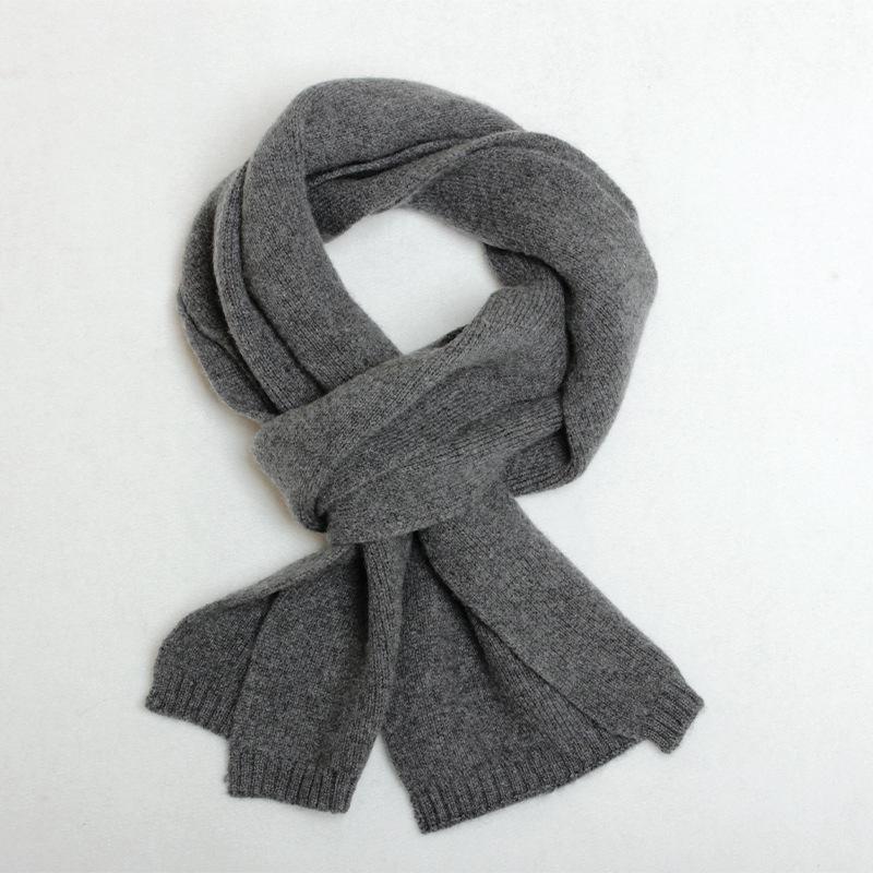 12-Gauge Pure Cashmere Thick Knit Scarf, Unisex, Available in 10 Colors, Stylish and Warm