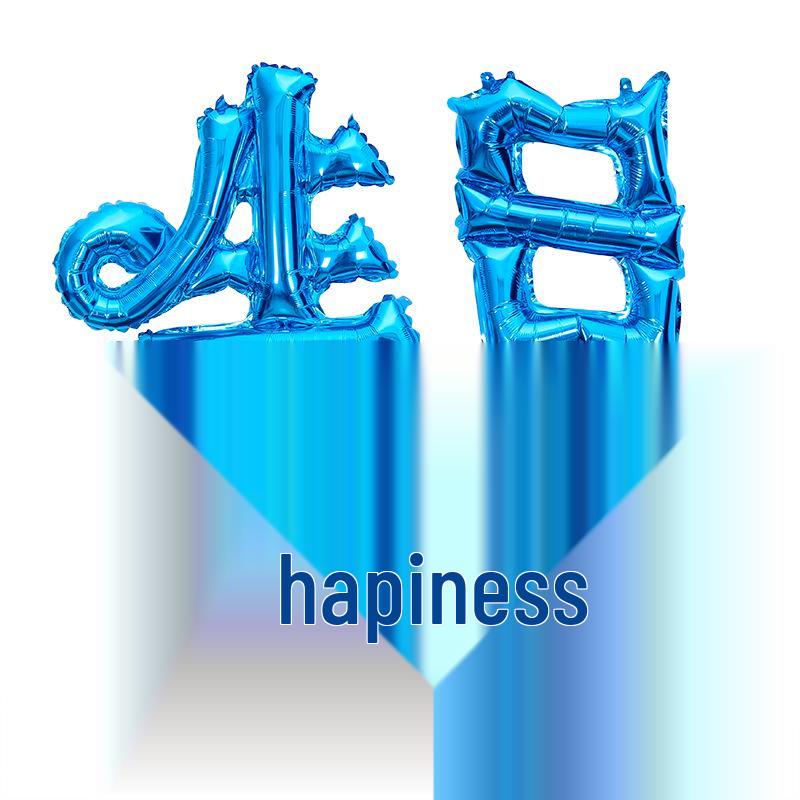 Chinese Birthday Hanzi Aluminum Foil Balloon Set - Happy Birthday