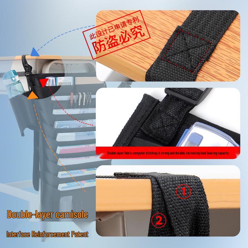 Hanging Desk Storage Bag for High School Students