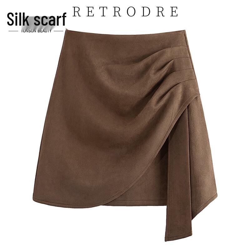 Женская мини-юбка А-силуэта с высокой талией XL