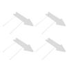 Blank Arrow Signs with Stakes Double Side Water Proof Directional Signs for Wedding Party Decor