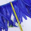 25-30Cm Dyeing Purple Tail Cloth Edge Clothing Accessories Pendant Handicraft Material Chicken Feather Cloth Belt Diy