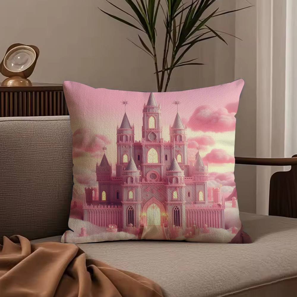 Anime Dreamy Castle Pillow Case null