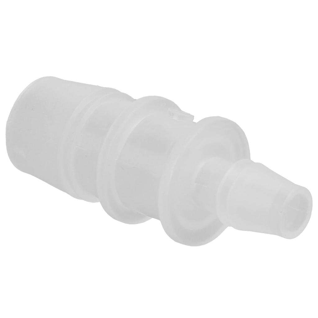 Aquarium Air Valve Connector Variable Diameter Straight Clear White Plastic Airline Tubing for