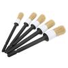 5pcs Auto Detailing Brush Set for Cleaning Car Interior Exterior Engine Exhaust Leather SeatWhite