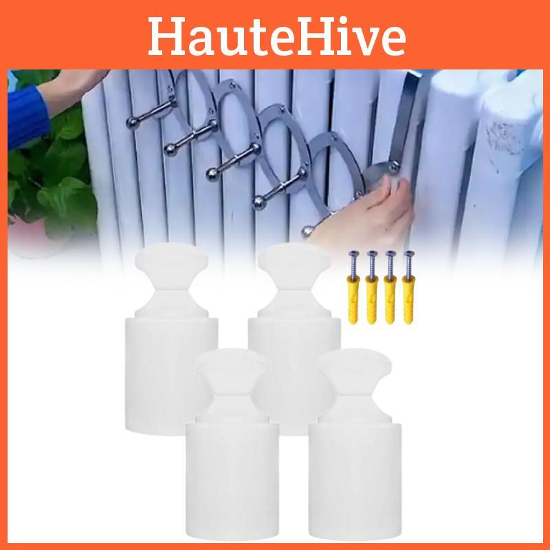 Universal Bathroom Radiator Hook Brackets With Screws For Small Basket Mounting Accessories