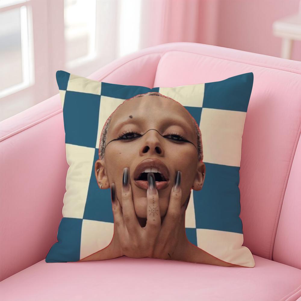 Singer D-Doja CatS Cushion Cover Home & Car Multi-Scene Pillow Cover - Reversible, Soft & Durable for Daily Use