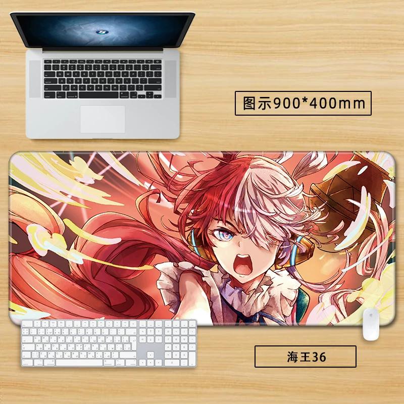Anime Merchandise ONE PIECE Office Mouse Pad Oversized Boys Nautical King Animation Game Roronoa Zoro Computer Keyboard Cute Large Desktop Table Mat
