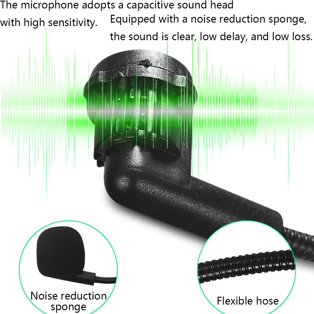 2Pcs Black 2.4G 100ft Range Wireless Headset Microphones For Speakers Teaching