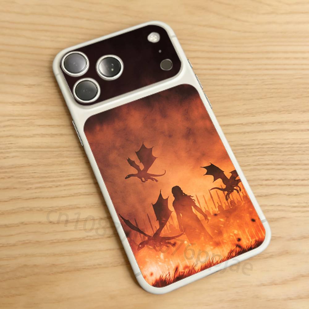 

game of thrones-Dragon Mother For iPhone 17 Pro /Max Battry Back Cover with Camera Decal Skin Rear Protective Sticker Film iPhone17promax