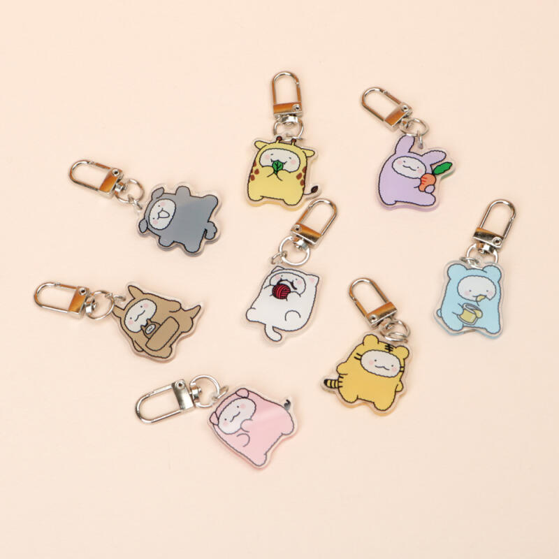Anonymous Acrylic Keychain Animal