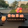 Adorable Pig Parking Phone Number Plate - Car Interior Ornament