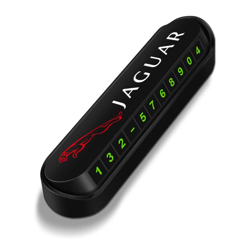 1 szt. Nowa tymczasowa karta parkingowa do samochodu Odznaka Stylizacja samochodu Dla Jaguar XF XE XJ F-Pace X-Type S-Type F-Type E-Pace I-PACE XK