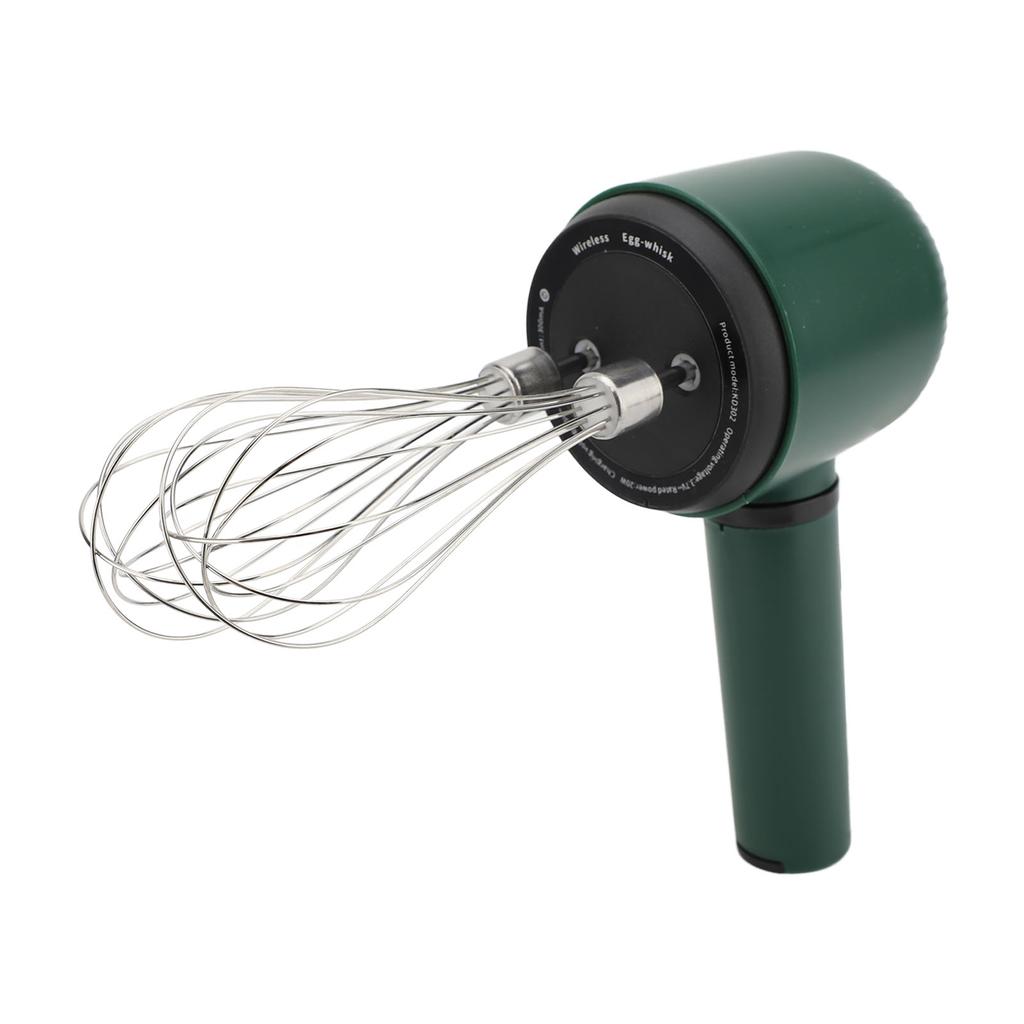 Mixer electric de mână fără fir cu 2 teluri 1200mAh USB reîncărcabil portabil din oțel inoxidabil