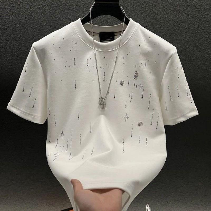 Men's T-shirt Half Sleeve 2025 Summer New Casual Round Neck Trendy Versatile Short Sleeve