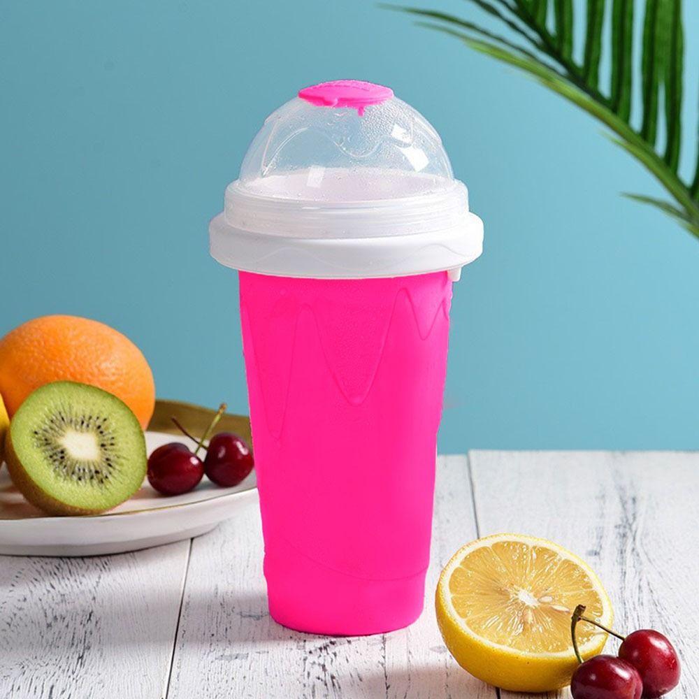 Silicone DIY Juice Water Bottle Quick-Frozen Ice Cream Maker Cups Slushy Maker Cup  Kids Gifts