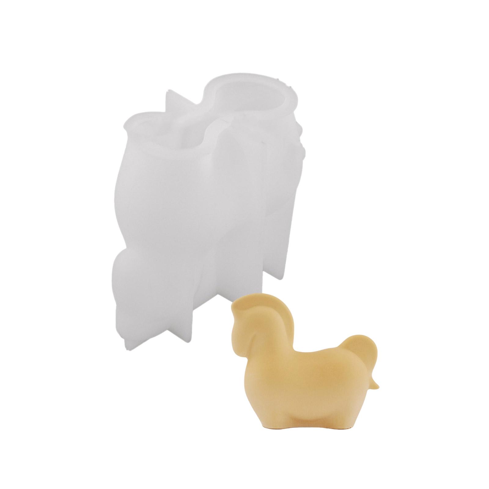 

Силиконовые формы для поделок, простые в использовании, формы для скульптур животных в форме маленькой лошади, идеально подходят для офисного и свадебного декора L