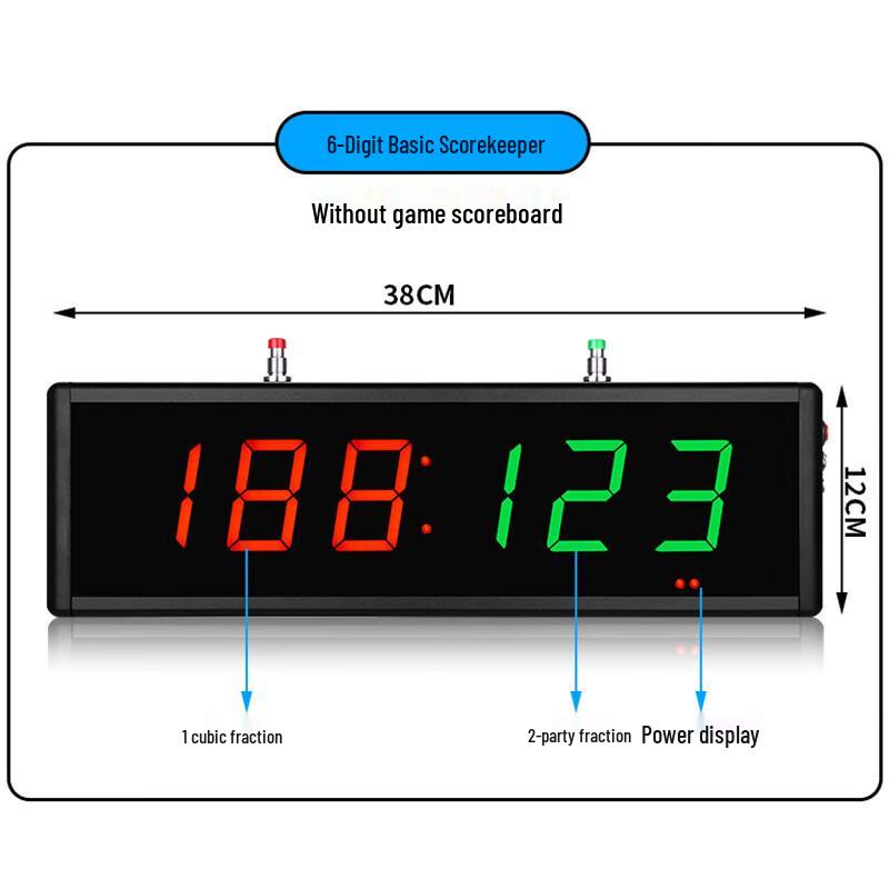 Jundingying 6-Digit Wireless LED Scorer