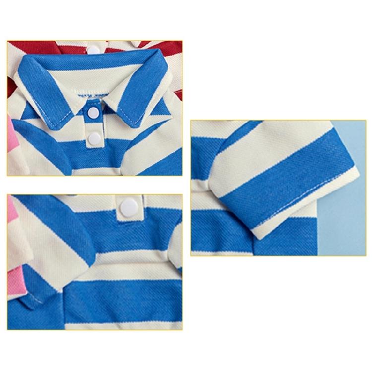 Dog Short Sleeved Shirt Casual PoloStriped T-Shirt Summer Clothing for Puppies