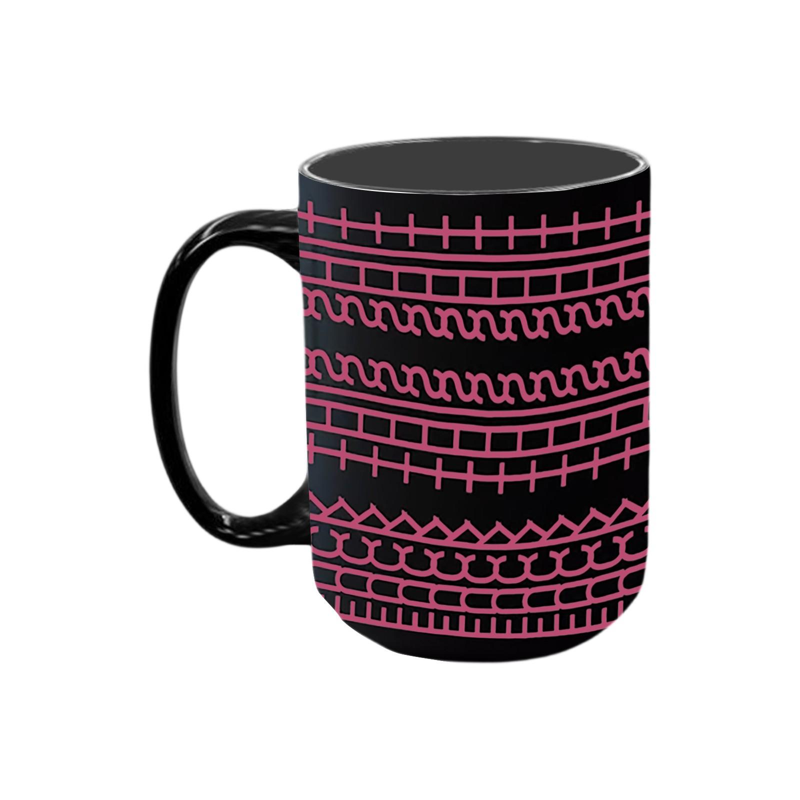 

Эта кружка для кофе со скрытым сообщением, креативная новая керамическая кухонная забавная черная кофейная чашка One Size