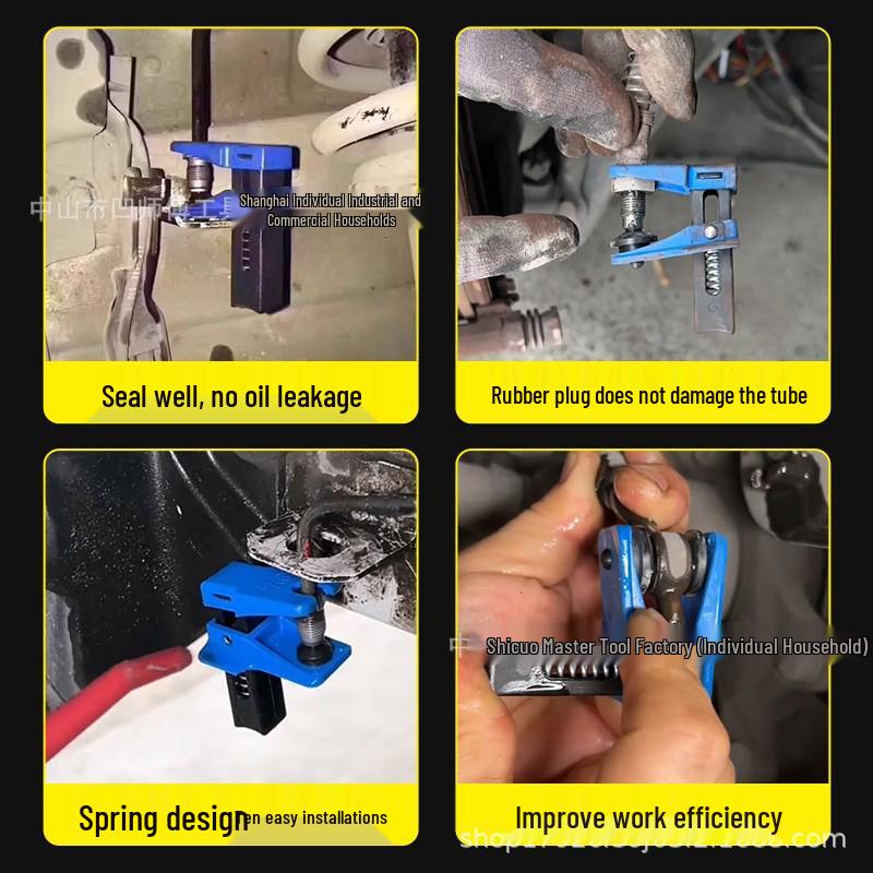 Brake Hose Clamp & Bleeder Nipple Seal Clip - Oil Leak Prevention Tool