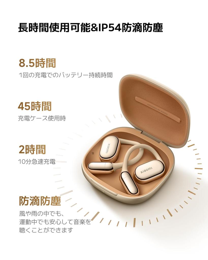 Xiaomi OpenWear Stereo Pro OWS Dual Harman Sound Leakage Surround Recording IP54 Water and Dust Ideal for Goldo Open-Ear Earphones, Wireless,
