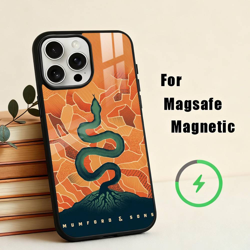 Heartfelt B-Band M-Mumford & Sons  Phone Case For iPhone 17,16,15,14,13,12,Plus,Pro,Max for Magsafe Magnetic Wireless Charging