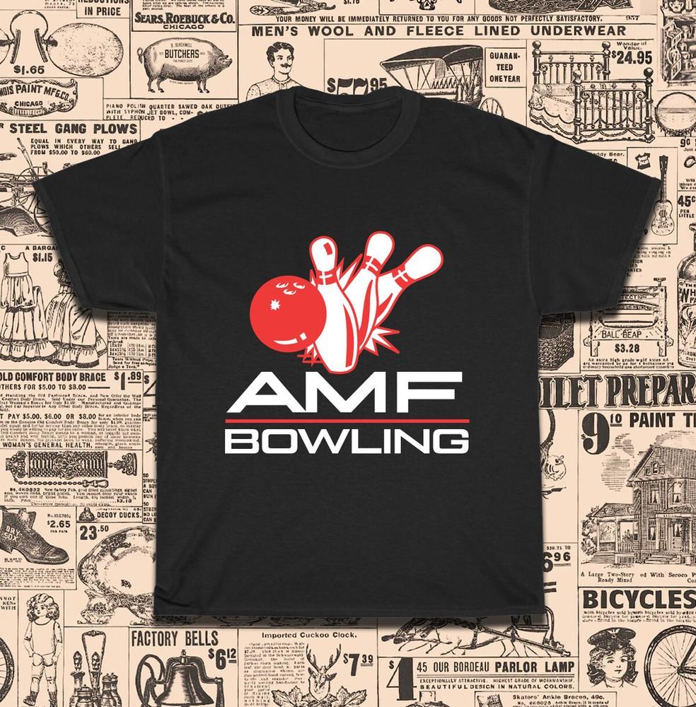 

New AMF Bowling Worldwide Logo Men039s TShirt American Size S5XL TShirt Unisex T-Shirt L