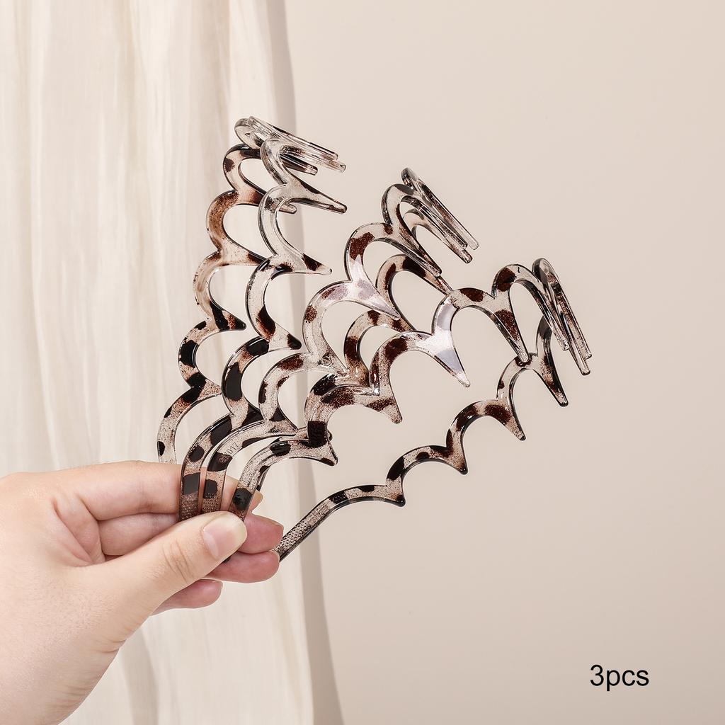 3 Adet Siyah Dalgalı Taraklı Saç Bantı, Kaymaz Moda Zikzak Saç Bantları, Kadın Kızlar için Saç Aksesuarı