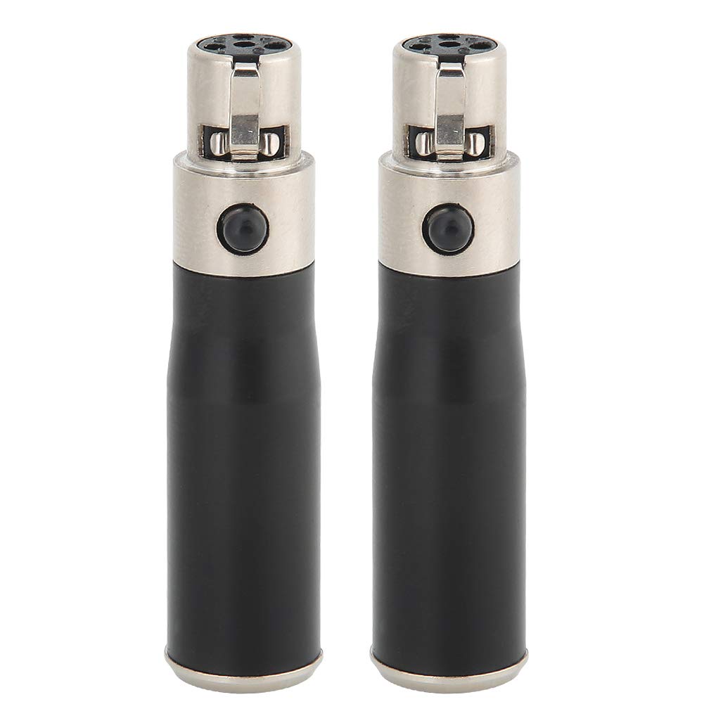 TOPINCN Mini XLR 3-Pin Male to 4-Pin Female Adapter Audio Equipment 2 Pieces