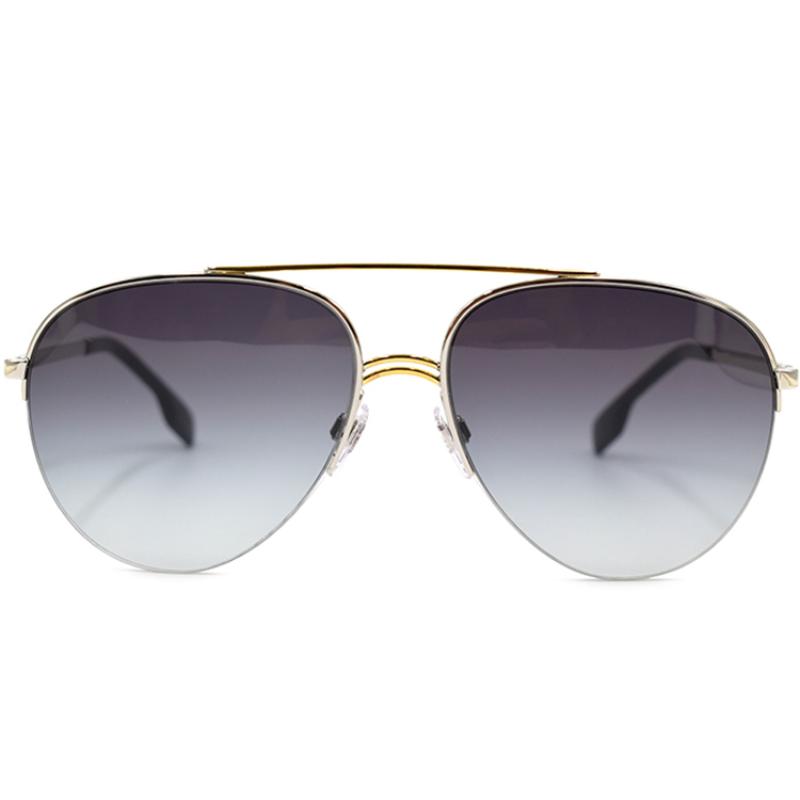Burberry Modern Urban Sunglasses Asian Men's Silver Grey