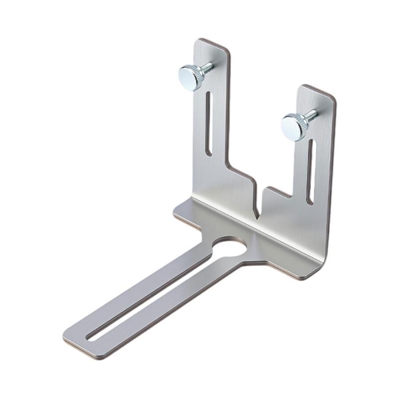 

Heavy Duty L Shaped Aluminum Wall Mount Bracket for Level Tool Screw Locking Wear Resistant Design
