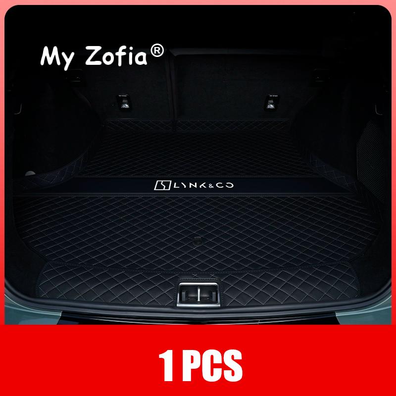 For Lynk & Co 08 EMP 2024 2025 2026 Car Boot Mat Rear Trunk Liner Cargo Leather Floor Carpet Tray Protector Accessories Mats