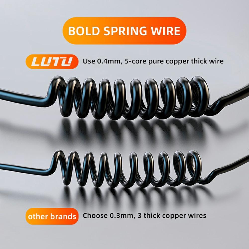 K13S 7-Color Ambient Lamp PD Fast Charging Car Charger with 1m Type-C Elastic Spring Wire