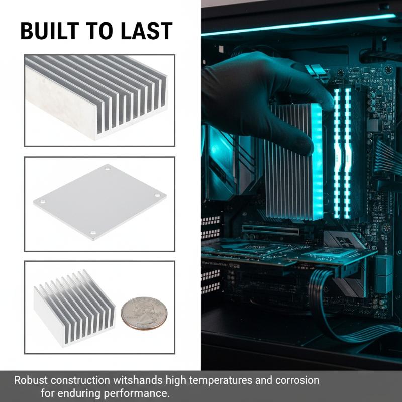 1PCS Extruded Aluminum Heatsink For High Power LED IC Chip Cooler Radiator Heat Sink