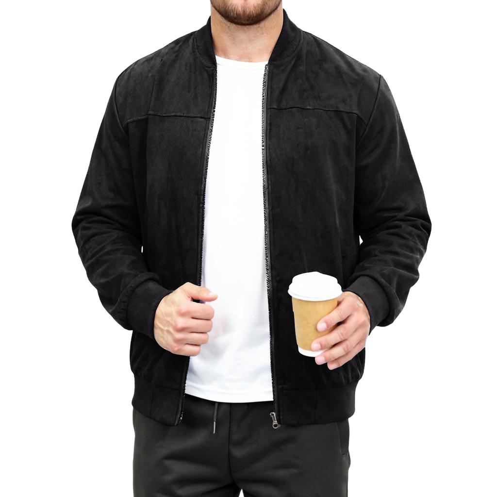 Men's Relaxed-Fit Casual Jacket Long-Sleeve Outerwear