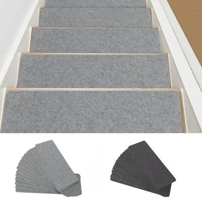New 76X20cm Staircase Mat Non-Slip Self-adhesive Stair Tread Carpet Mat Safety Soft Stripe Protection Cover Pads Home Decor