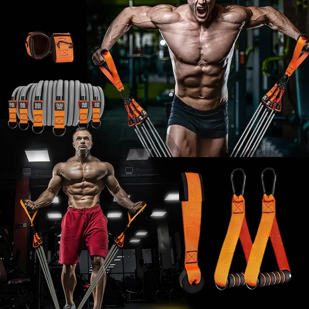 Widerstandsbänder Trainingsbänder Strapazierfähige Workout-Bänder mit Griffen Gewichts-Bänder Multifunktion für Yoga Heim-Workouts
