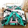 Anime Vocaloid Bedding Set Printed Bed Set With Pillowcase Bed Duvet Cover Soft Single Double Queen Super King Size Bedroom