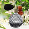 100ml Perfume Bottle Leak-Proof Fine Mist Faux Diamond-shaped Cutting Portable Vintage Air Balloon Refillable Glass Spray Bottle Gift Supply