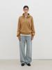 REPLAIN Wool Half Zip-Up Knit_Camel