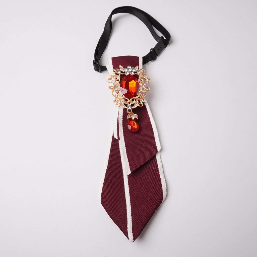 College Style Double Layer Collared Bow Tie For Students And Performances