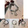 Elegant New Chinese Style Bracelet With Alloy Peace Lock Beads And Vintage Charm