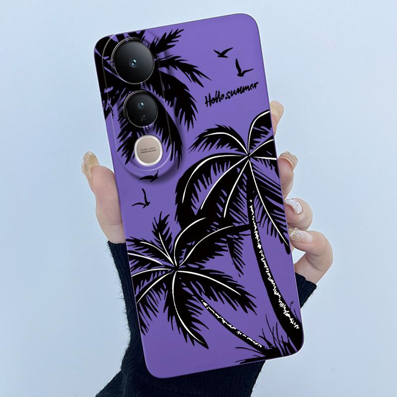 For Vivo V50 Lite Case Lovely Phone Shell Soft Liquid Silicone Back Cover For Vivo V 50 Lite Full Protection Shockproof Bumper