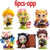 1-12pcs Anime Demon Slayer Blind Box Tanjiro Kamado Nezuko Cartoon Figure PVC Model Ornament Child Christmas Halloween Gift