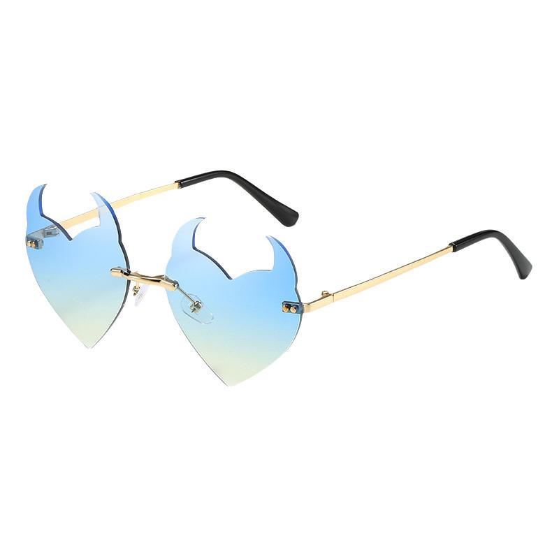 Trendy Stylish Irregular Sunglasses For Parties And Festivals With Uv380 Protection