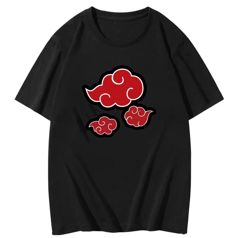 Unisex  Cloud Print T-shirt Comfortable Street Hip Hop Casual Fashion Summer Top Street Wear Harajuku Clothing