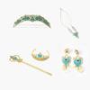 Girls Jasmine Princess Costume Set with Crown & Accessories, 4-5 Years, 120 Cm, Blue